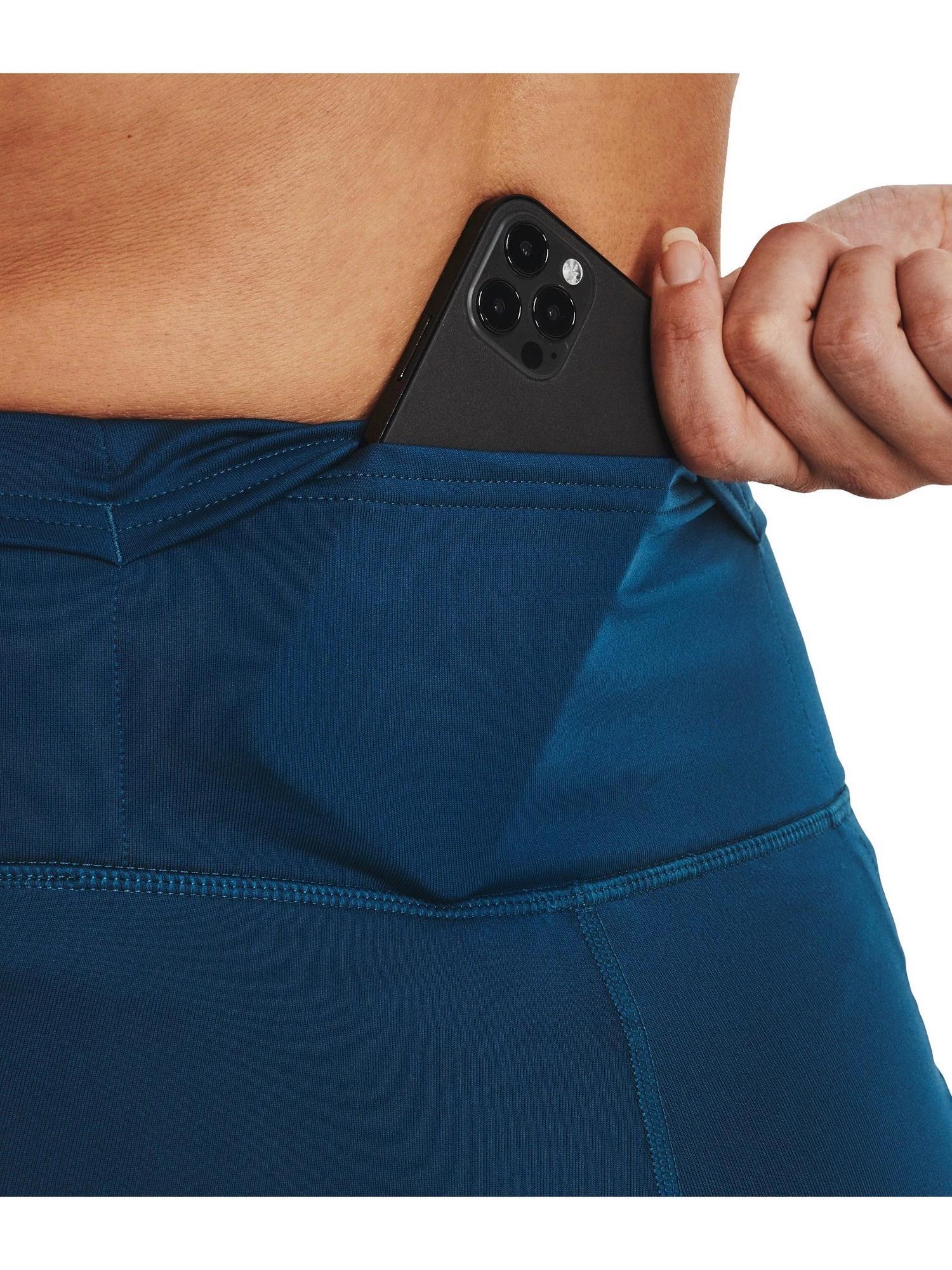 Under Armour OutRun the Cold Thermostrumpfhose Blau Damen 3/7