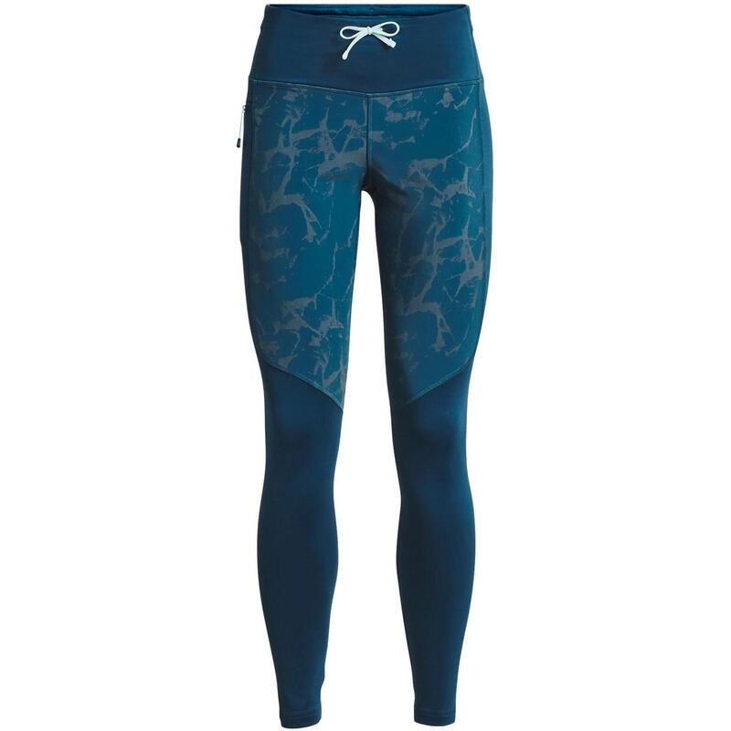 Collant Thermique Under Armour OutRun the Cold Bleu Femme