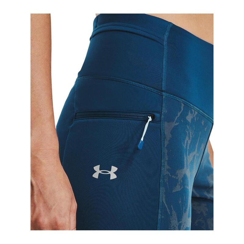 Collant Thermique Under Armour OutRun the Cold Bleu Femme