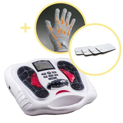Circulation maxx voetmassage bloedcirculatieapparaat incl. pads & gloves