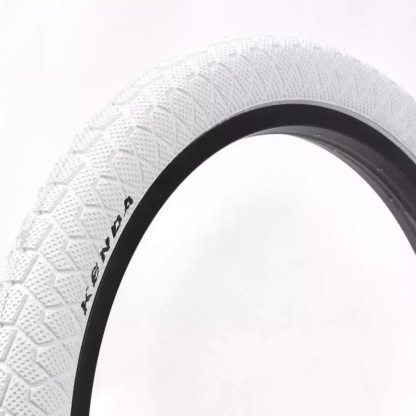 KENDA 20x1.95-inch white BMX tyre