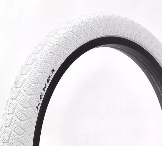 Opona BMX Biała 20x1,95 cala KENDA