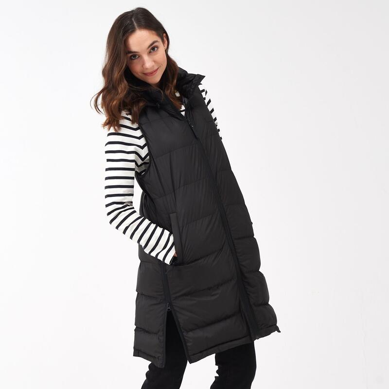Bodywarmer Wandelen Dames Waterafstotend Gequilt Zonder Mouwen Ganella