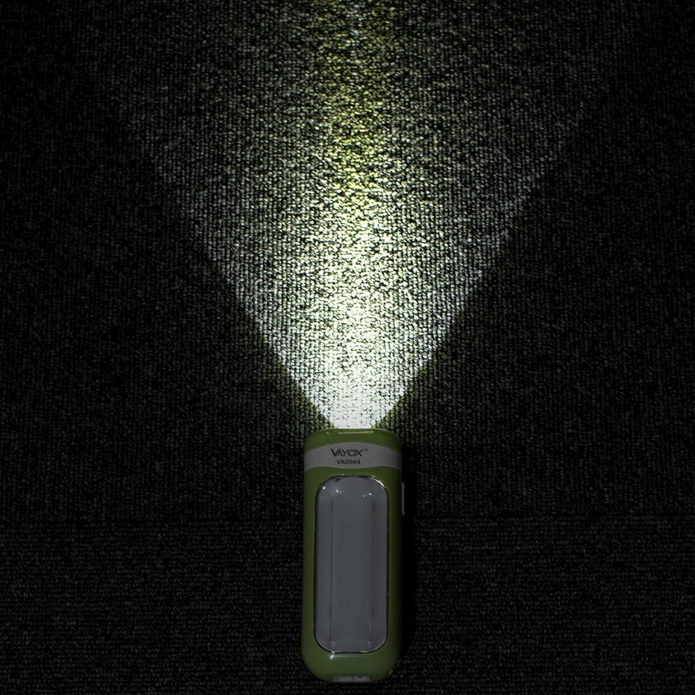 Vayox VA0064 oplaadbare zaklamp, met zijverlichting 6/7