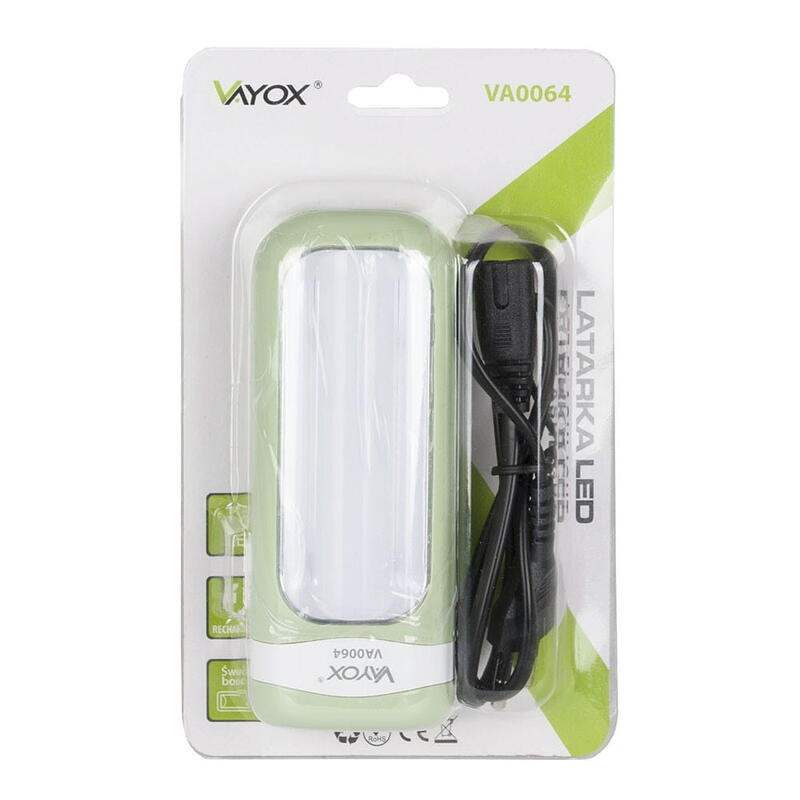 Lanterna manuală Vayox VA0064 cu acumulator, cu lumină laterală