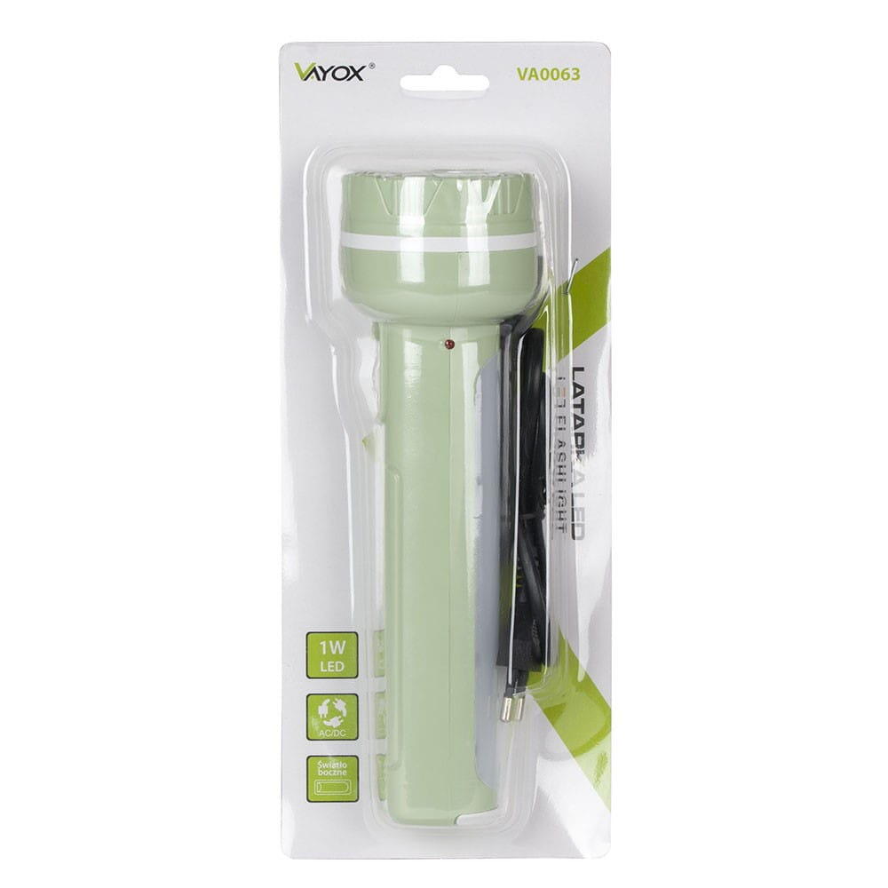 Torcia manuale Vayox VA0063 ricaricabile, con luce laterale 7/7
