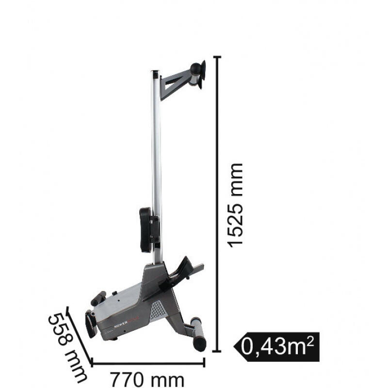 ROWER-ACTIVE Roeitrainer met hartslagontvanger