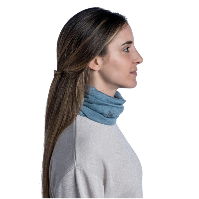 Neck warmers voor vrouwen Buff Merino Lightweight Solid Tube Scarf