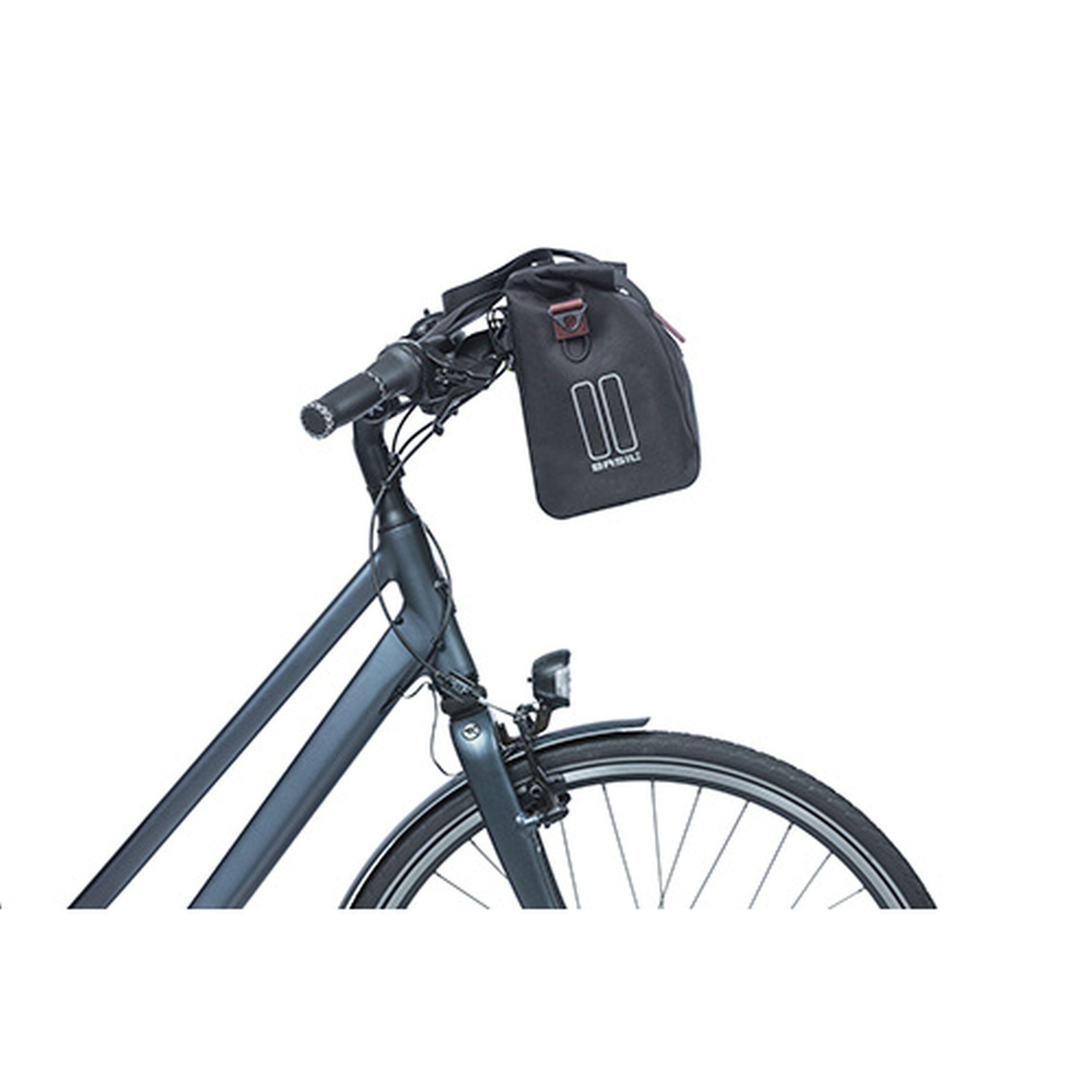 Basil City Fahrradhandtasche KF-Hook 39x15x27cm, schwarz, 8-11L, KF-Hook 3/7