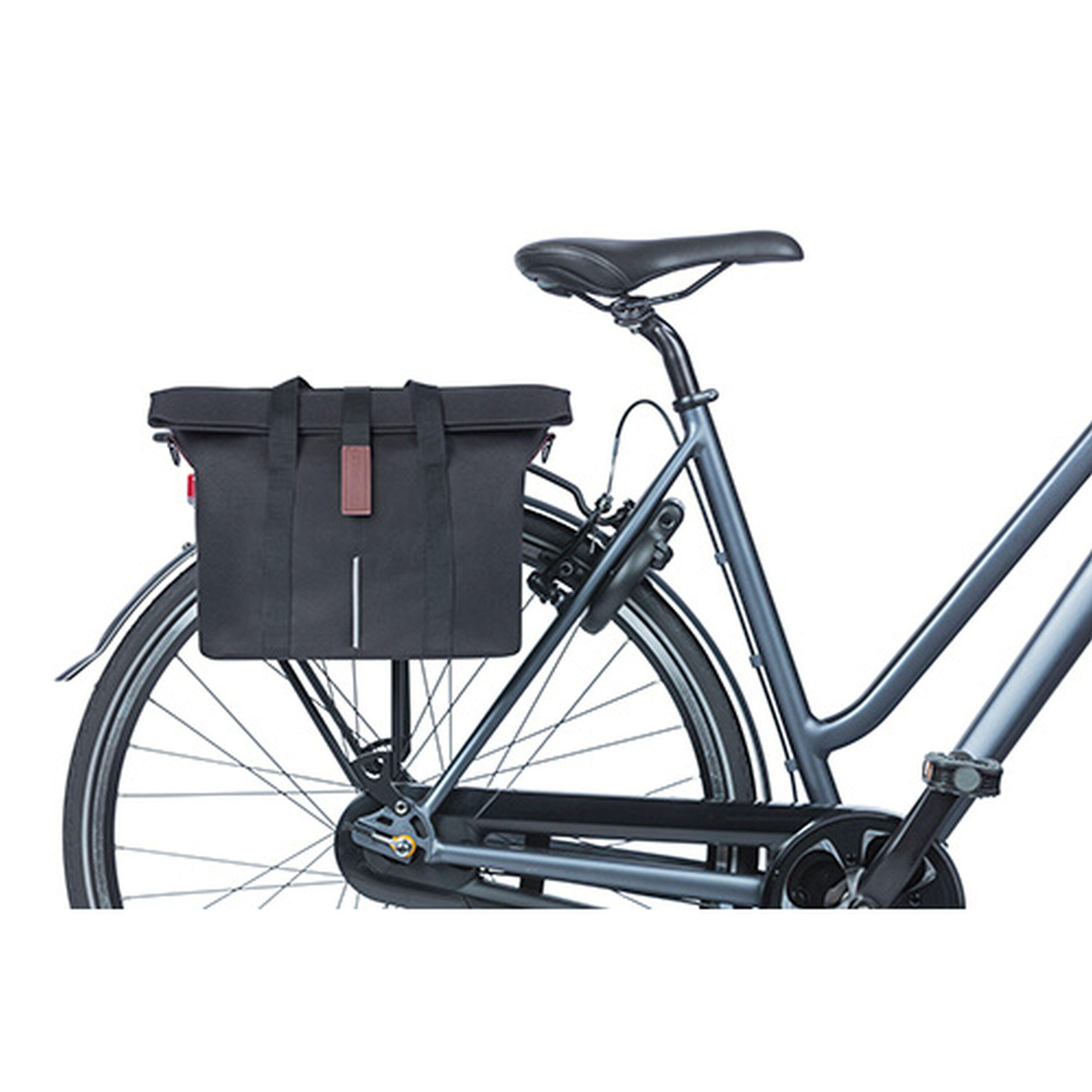 Basil City Fahrradhandtasche KF-Hook 39x15x27cm, schwarz, 8-11L, KF-Hook 2/7