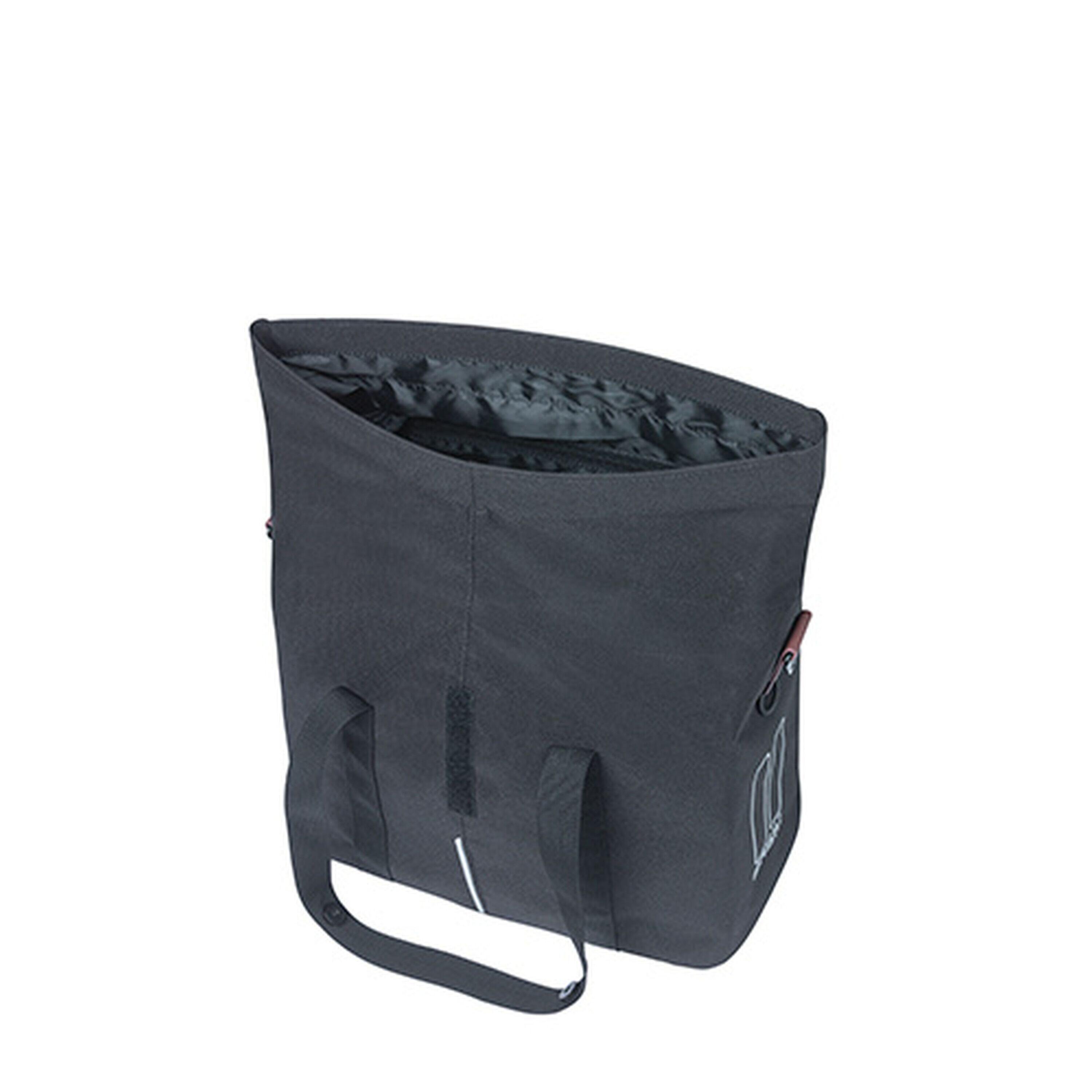 Basil City Fahrradhandtasche KF-Hook 39x15x27cm, schwarz, 8-11L, KF-Hook 4/7