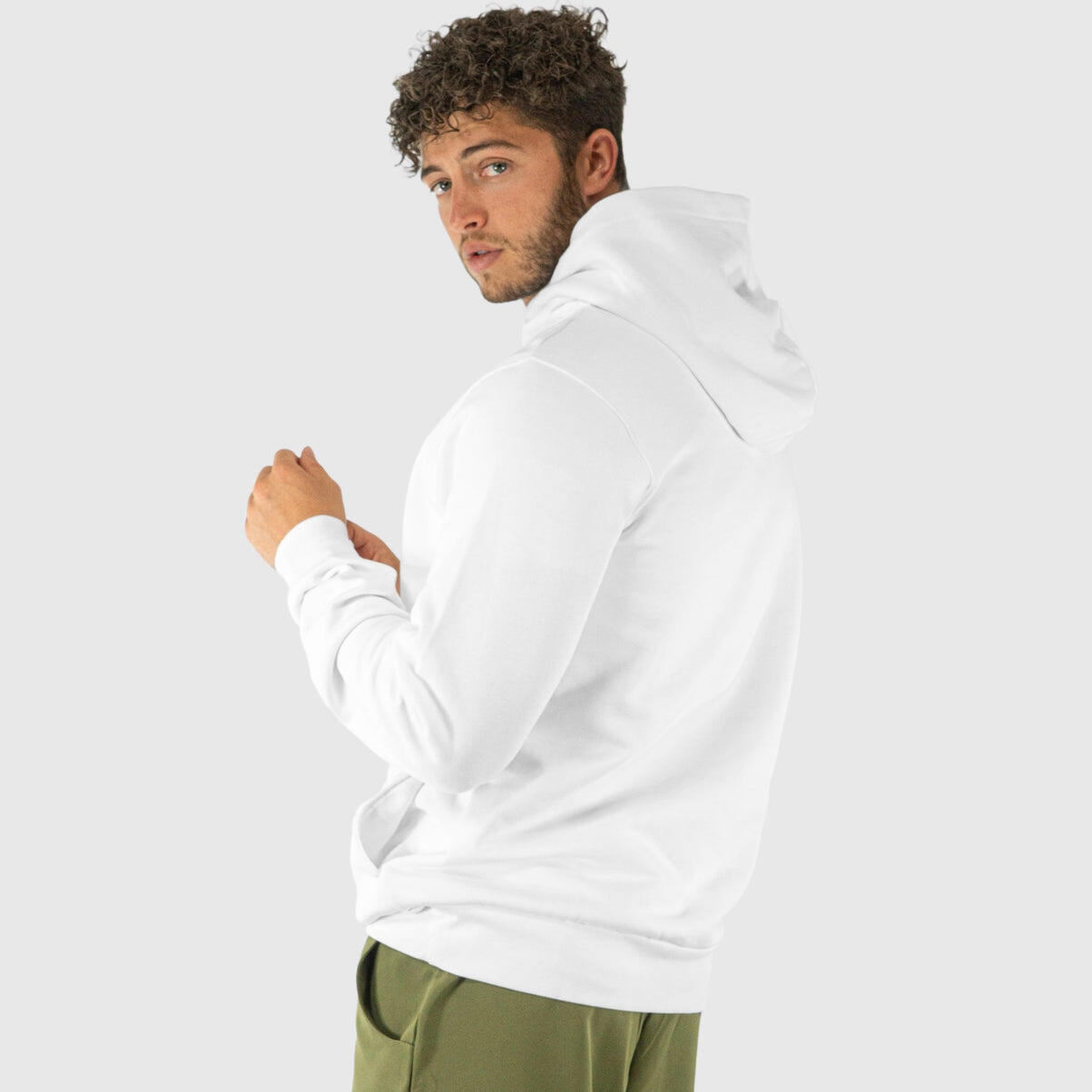 HOODIE PADEL QUAD COMFY 100% ALGODÃO BRANCO HOMEM 2/4