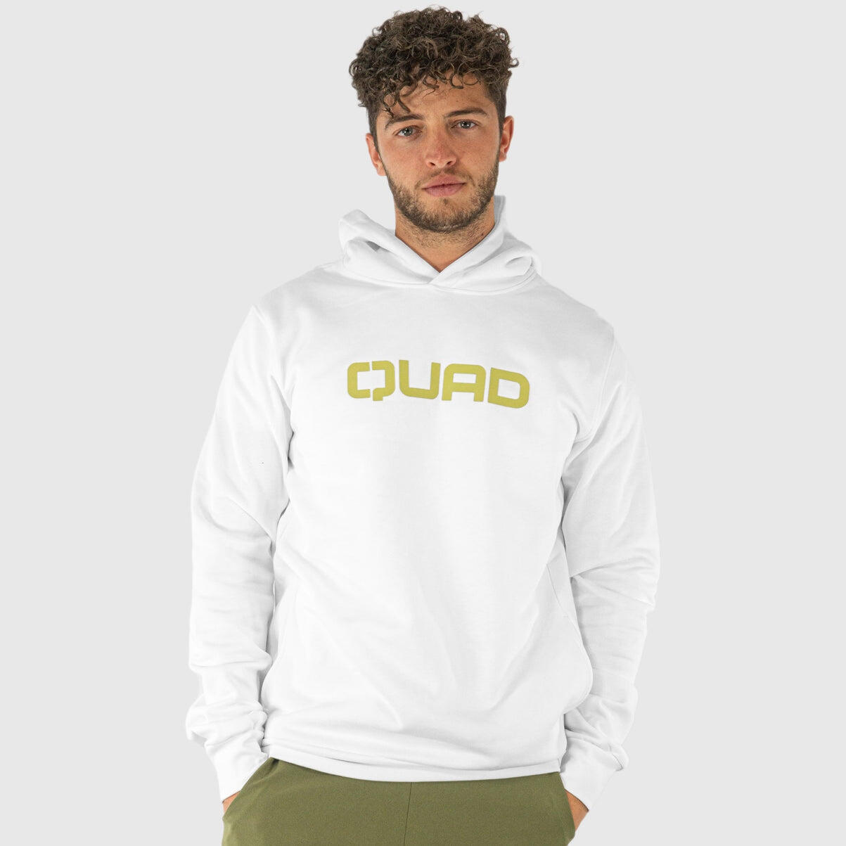 HOODIE PADEL QUAD COMFY 100% ALGODÃO BRANCO HOMEM 1/4