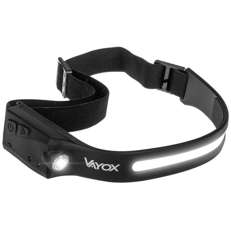 Vayox VA0128 350lm hoofdlamp, oplaadbaar, USB-C, siliconen