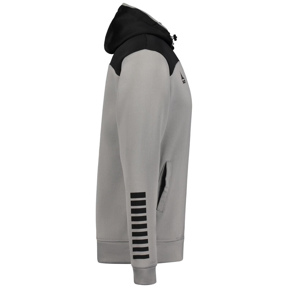 Bluza męska Select Oxford Hoodie bawełniana z kapturem szara