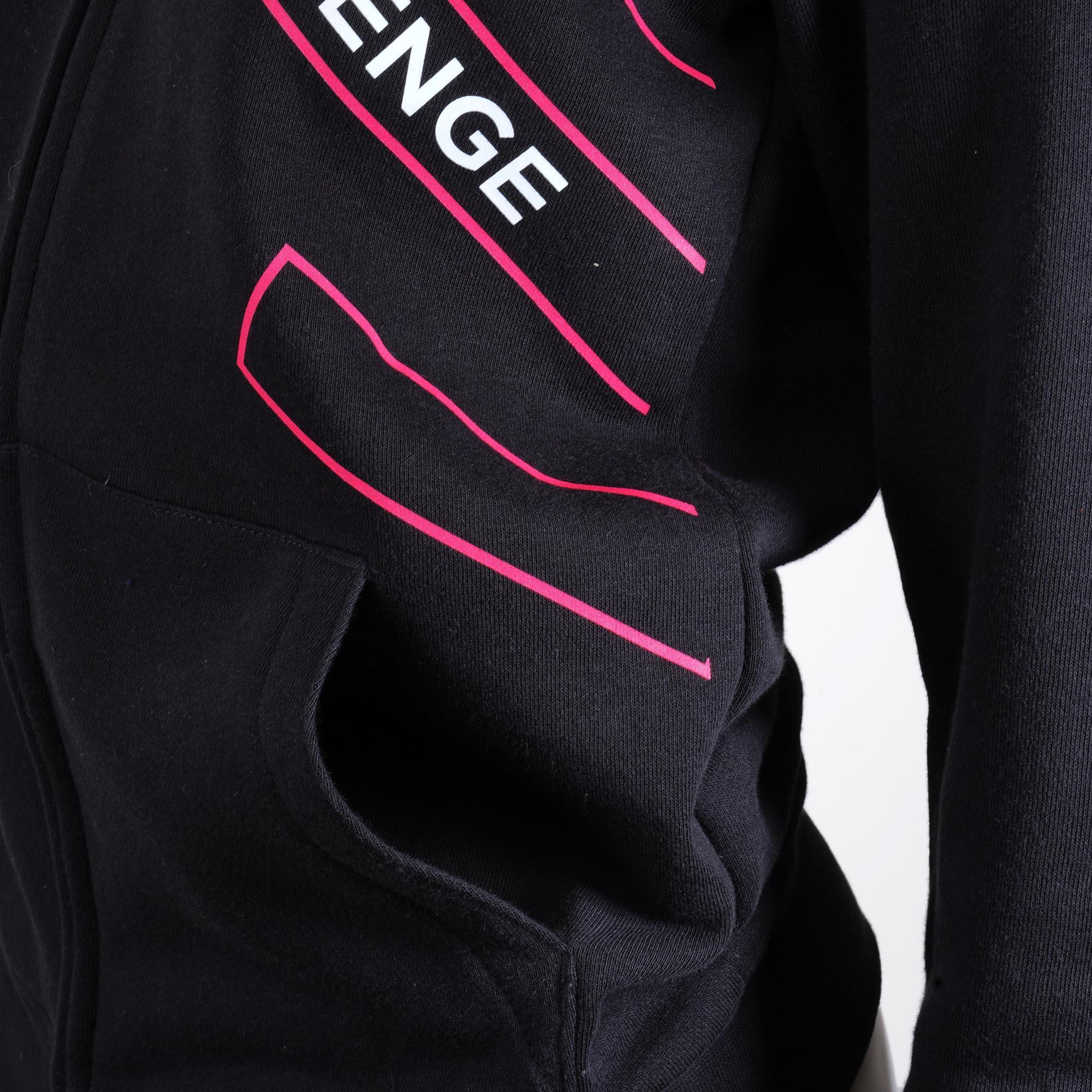 Sudadera mujer fitness gimnasio y tiempo libre negra 5/6