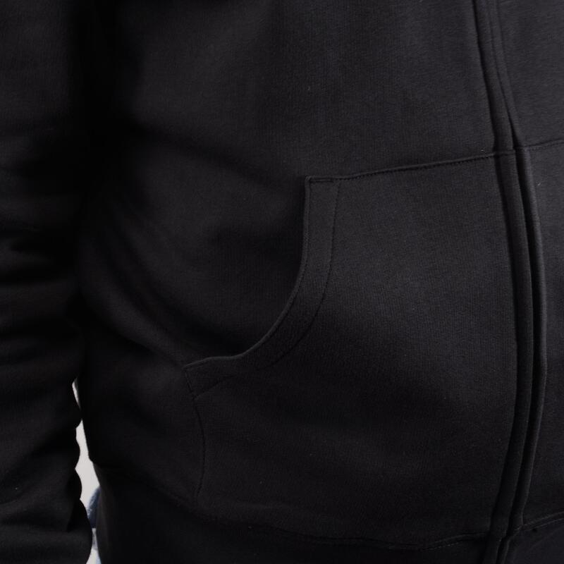 Sweatshirt femme fitness gym  et temps libre noir