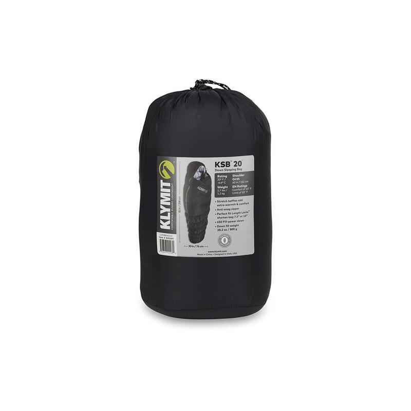 Schlafsack - KSB 0 Kunstfaser schwarz -5 °C