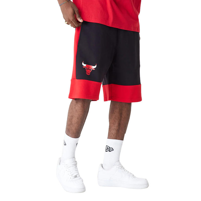 Férfi rövidnadrág, New Era NBA Colour Block Short Bulls, piros