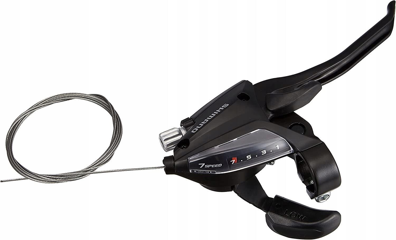 Fiets rem en derailleur hendel 4 vingers Shimano ST-EF500 V-Brake 2/3