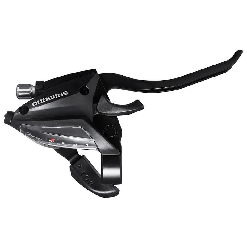 Palanca de freno y desviador de bicicleta 4 dedos Shimano ST-EF500 V-Brake