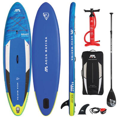 Aqua marina beast 10.6 / 320cm opblaasbaar stand up paddleboard pakket