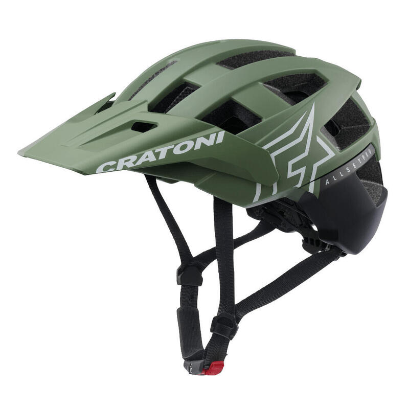 CRATONI MTB - Fahrradhelm AllSet Pro khaki/schwarz matt