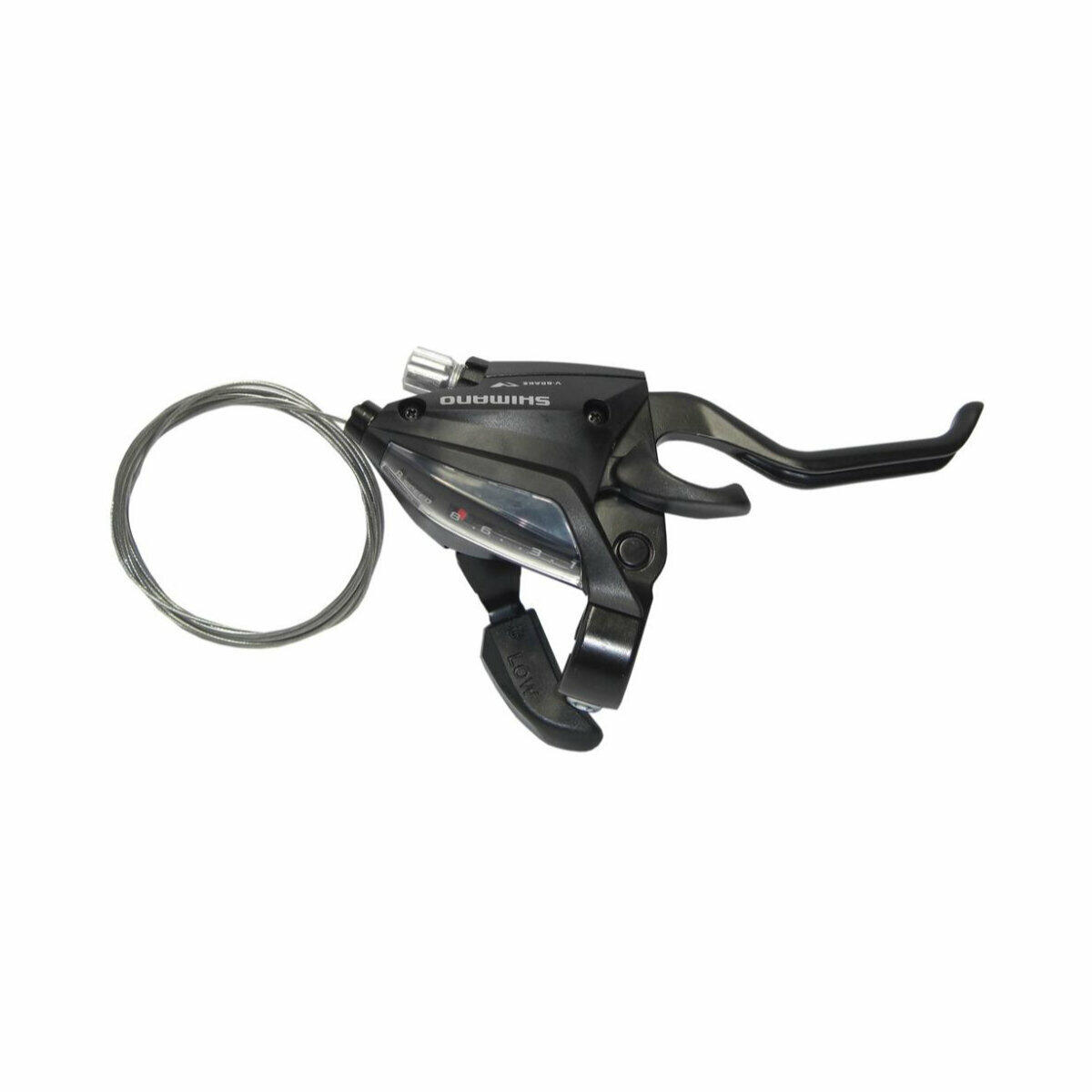Manette vélo frein et dérailleur droite 2 doigts Shimano ST-EF500 V-Brake 3/3