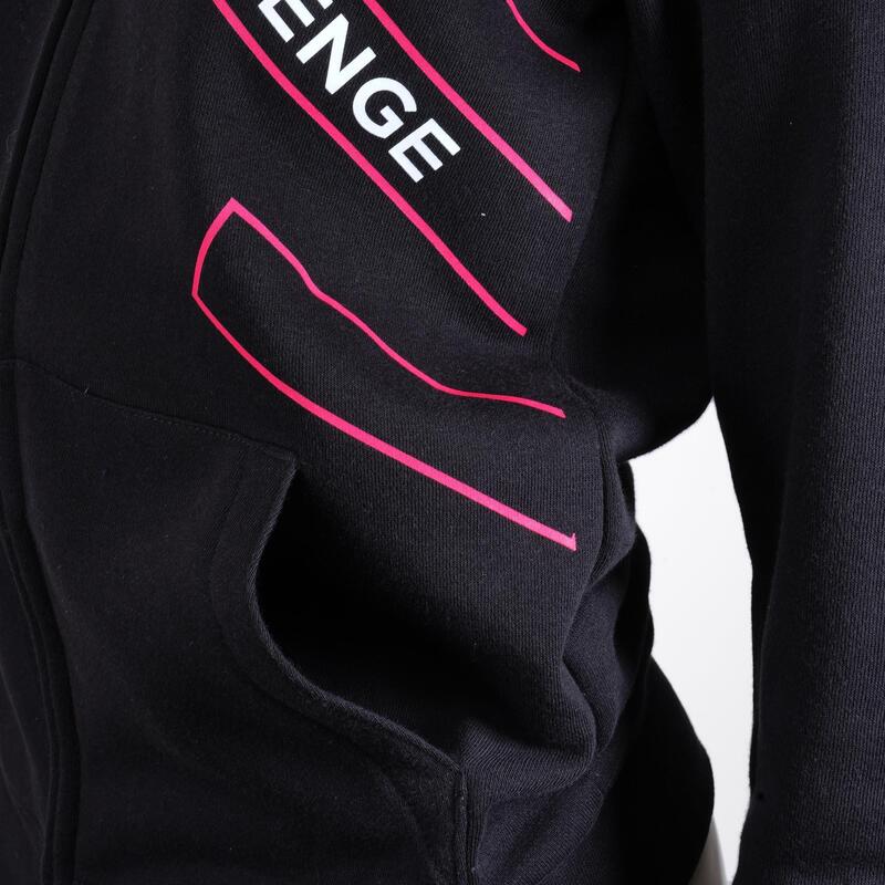 Sudadera mujer fitness gimnasio y tiempo libre negra