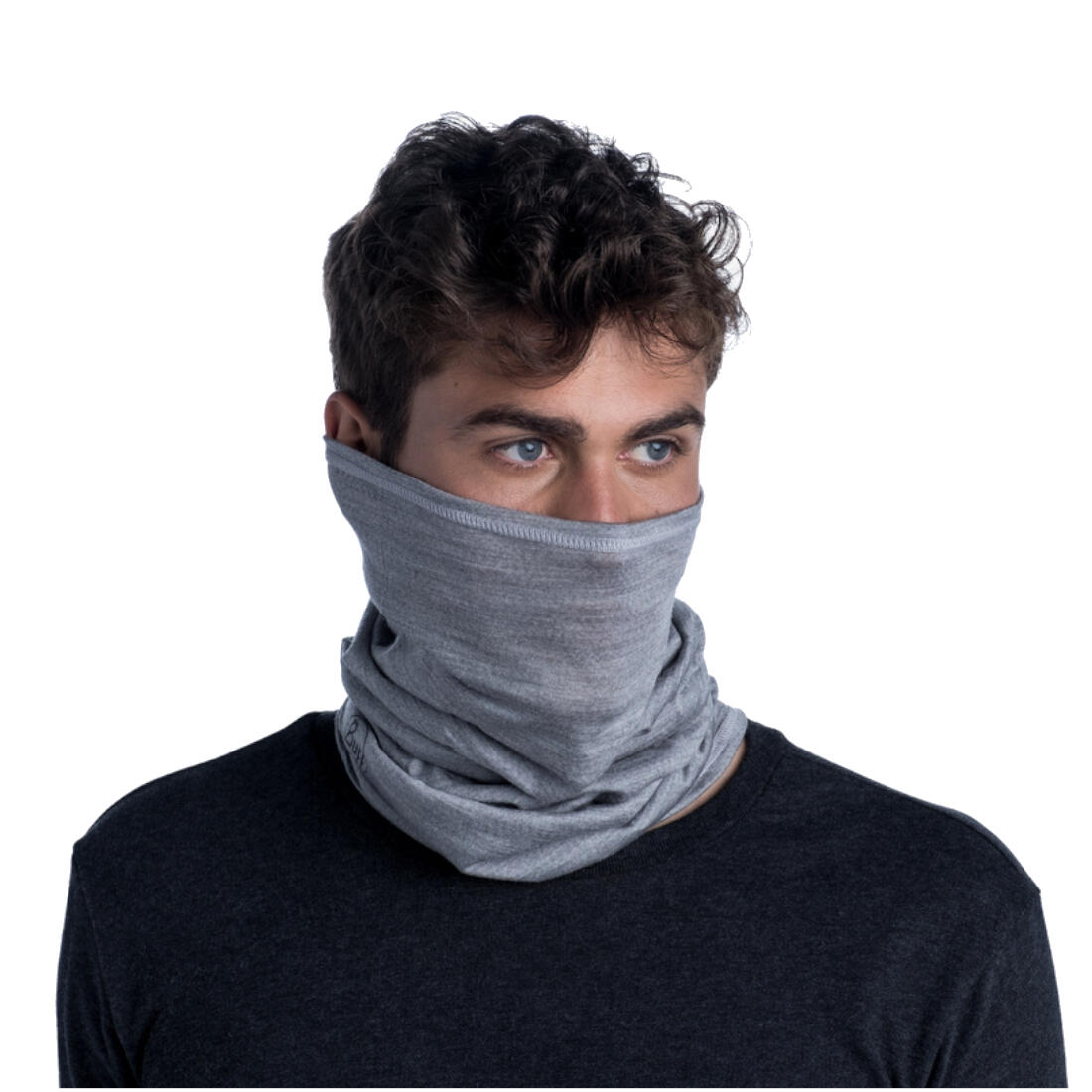 Braga de cuello BUFF Merino Lightweight Gris Claro 4/7