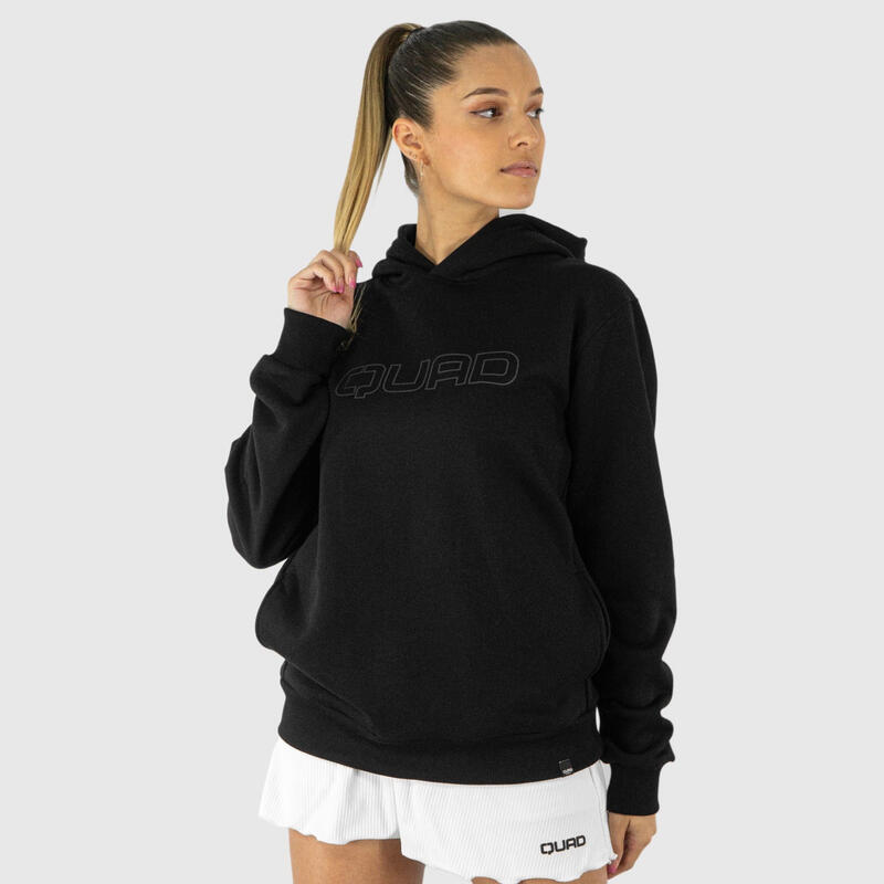 HOODIE  PADEL QUAD ESSENTIAL PRETO MULHER