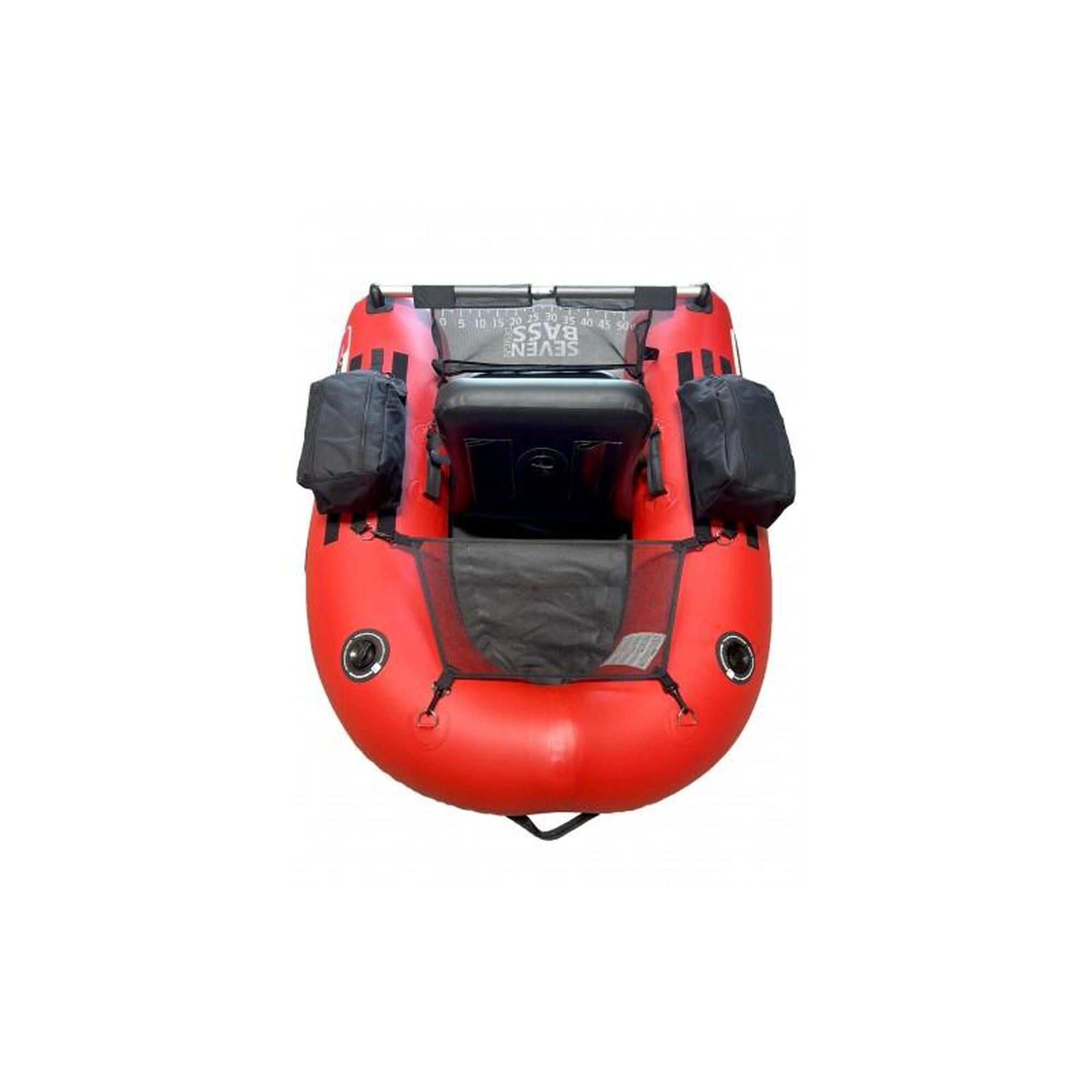 Float Tube SEVEN BASS ARMADA – Hybride Semi-rigide, Quasi Increvable, 160 Kg, PVC 0.7mm, 8 Kg