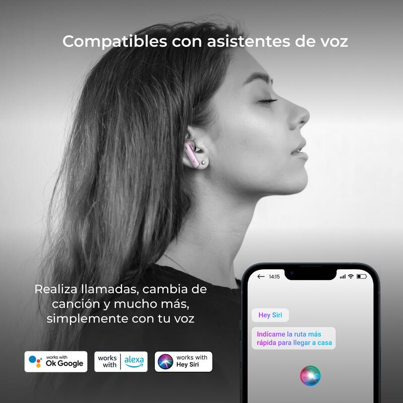 Auriculares inalámbricos Meteor KSIX, Negro