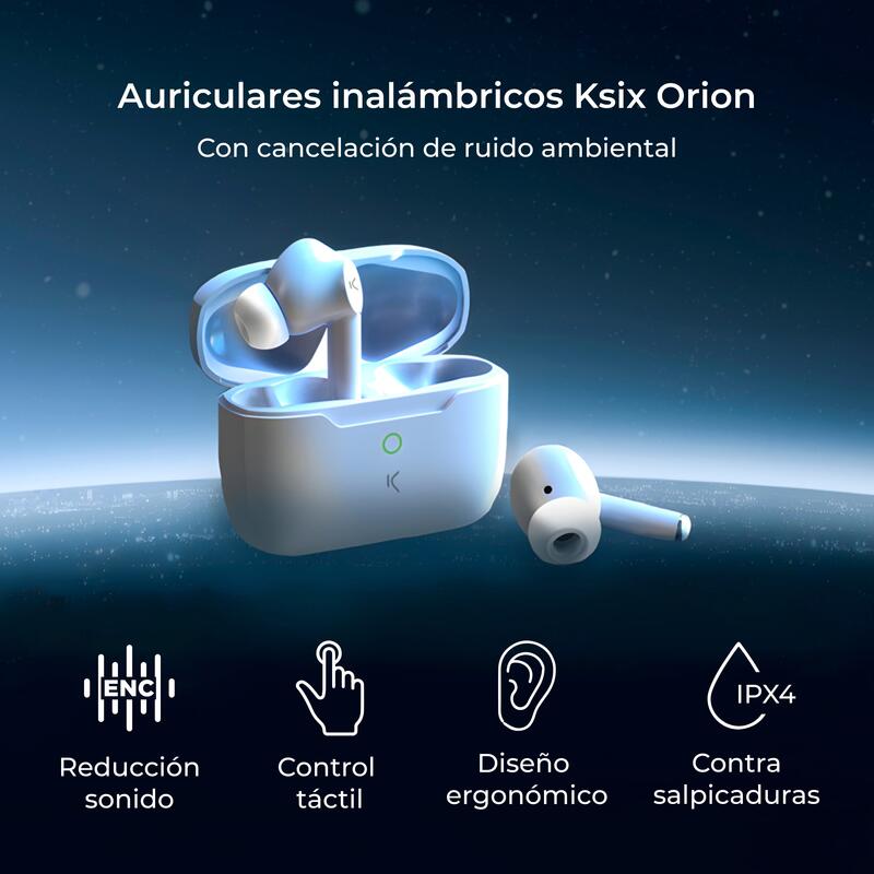 Orion KSIX casque sans fil, blanc