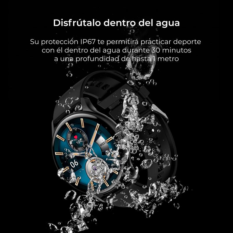 KSIX Core Amoled-smartwatch, zwart