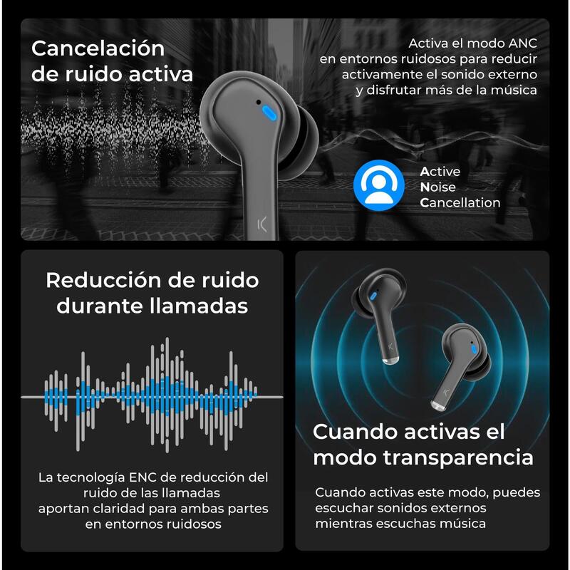 Auriculares Noise Cancel 3 KSIX