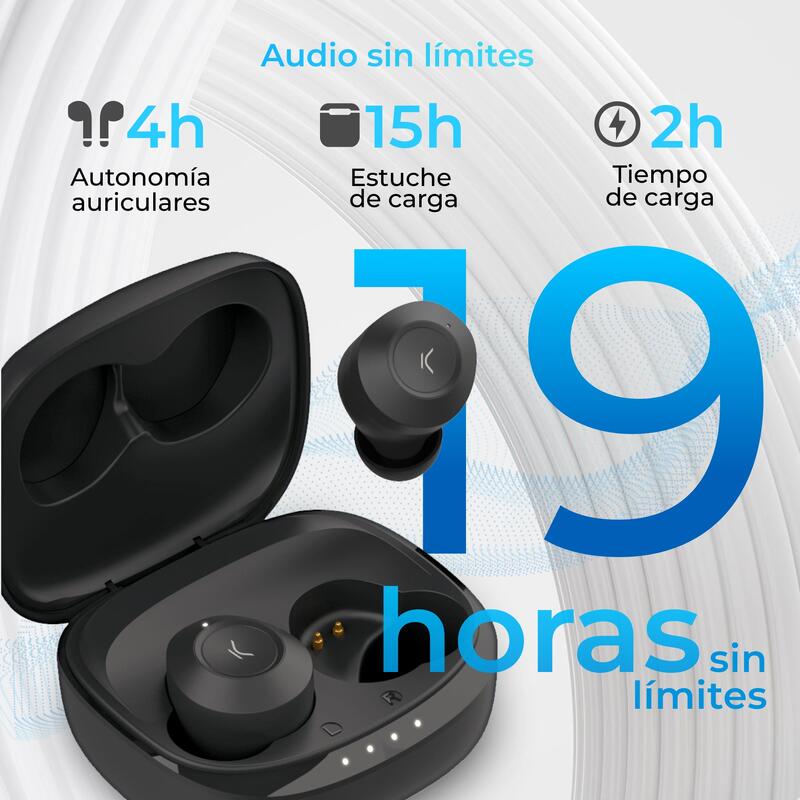 Auriculares inalámbricos Oblivion KSIX, negro