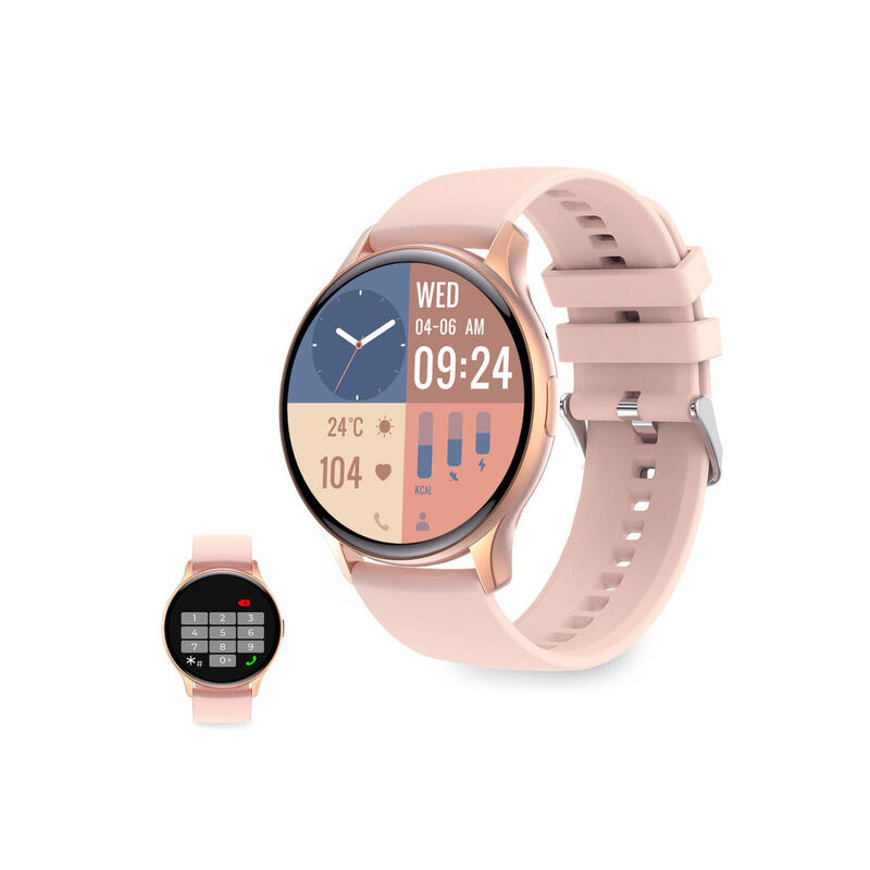 Montre intelligente KSIX Core Amoled, rose