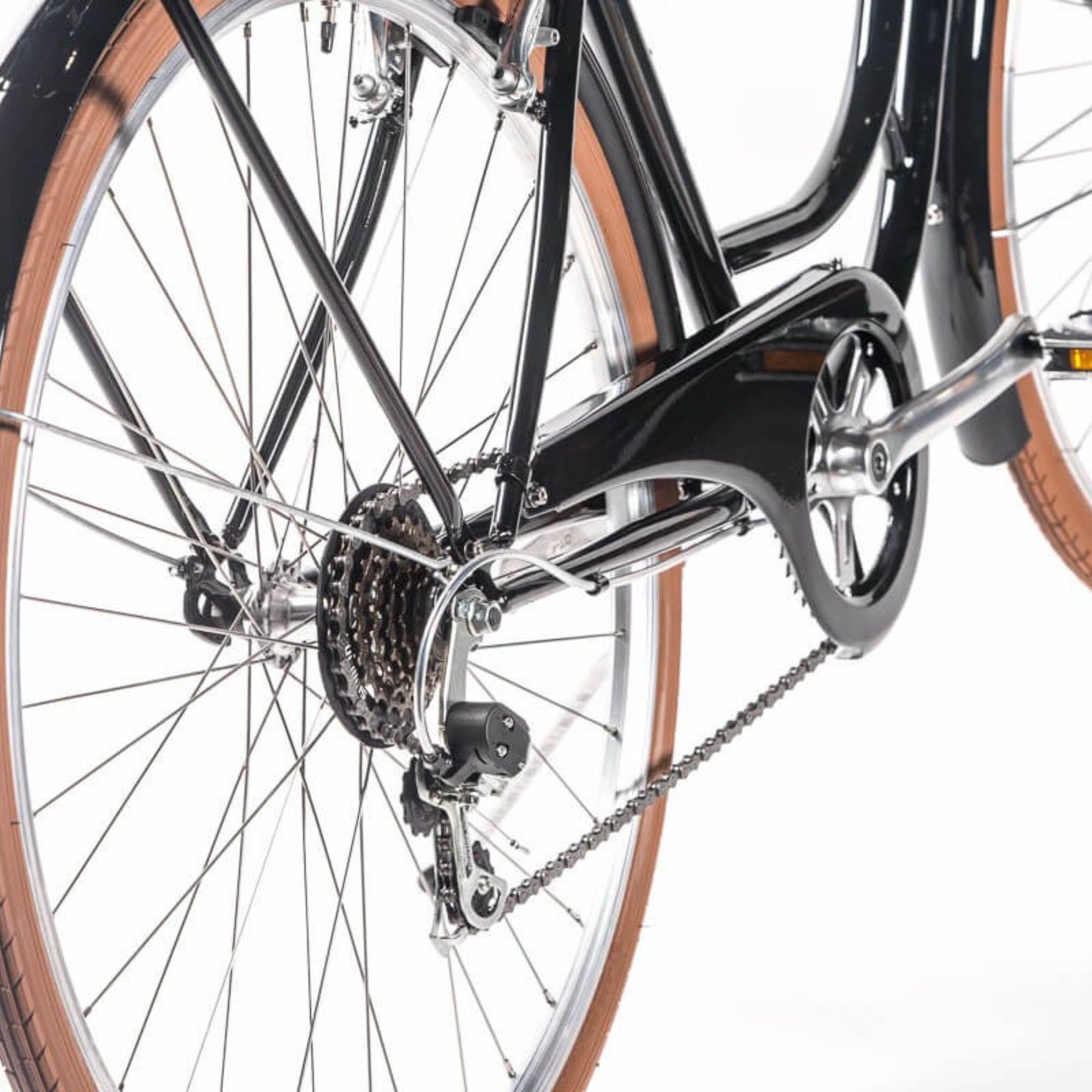 Bicicleta de paseo Capri Berlín Negra 7V CAPRI BIKES Decathlon