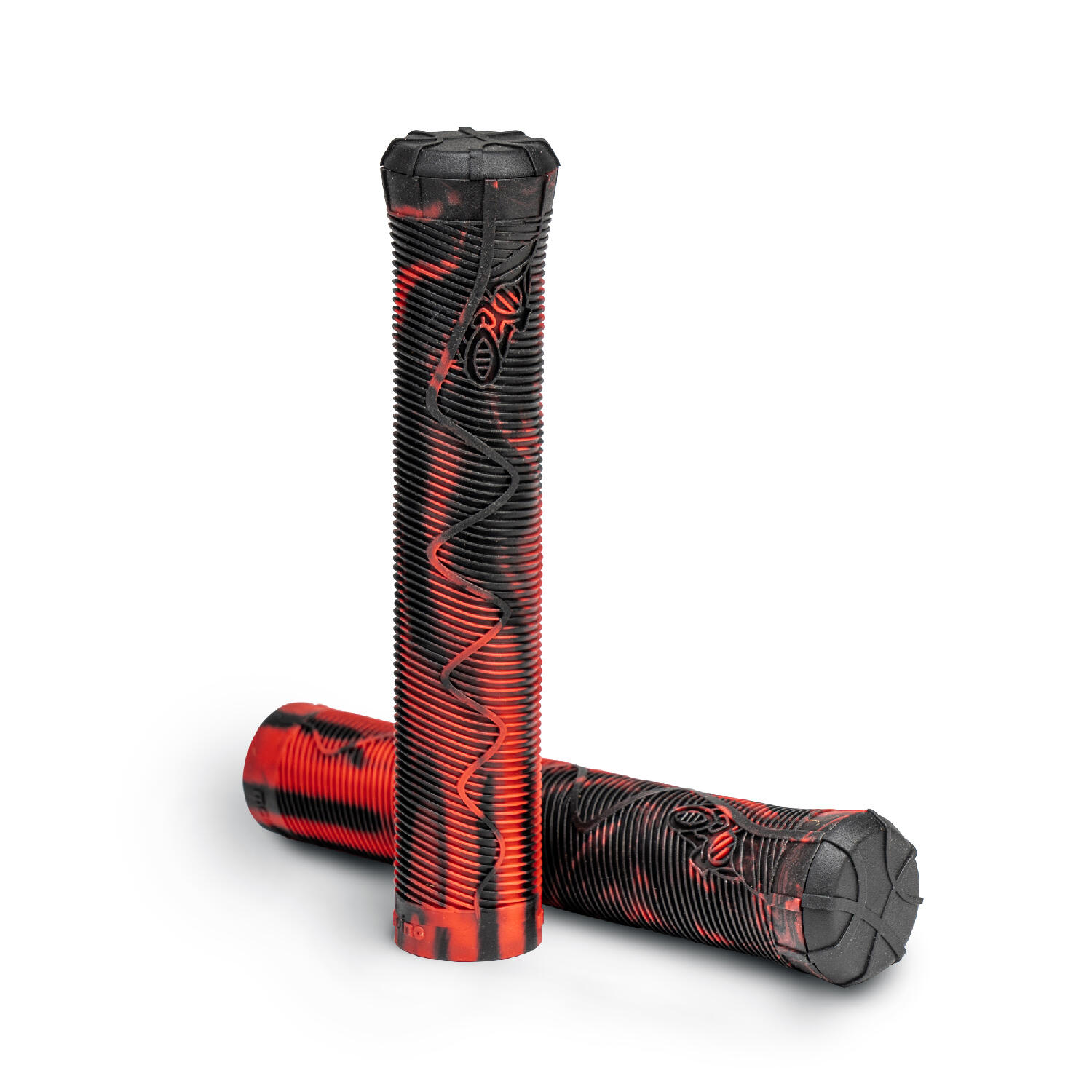 Griffe für Kinder-Stunt-Scooter Movino 160 mm 2 Stk. Schwarz und Rot 2/2