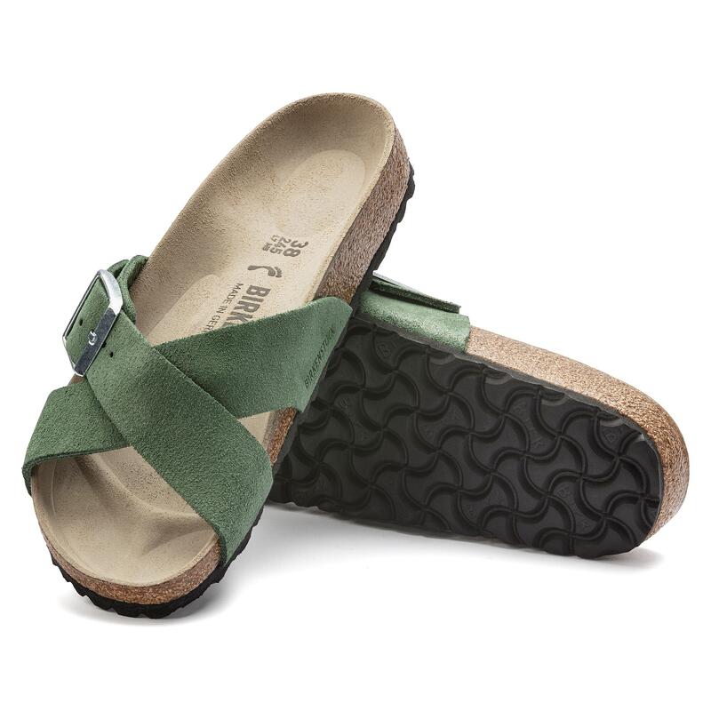 Leren sandalen suède femme Birkenstock Siena