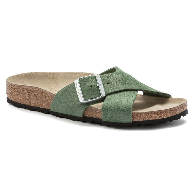 Sandales cuir suède femme Birkenstock Siena