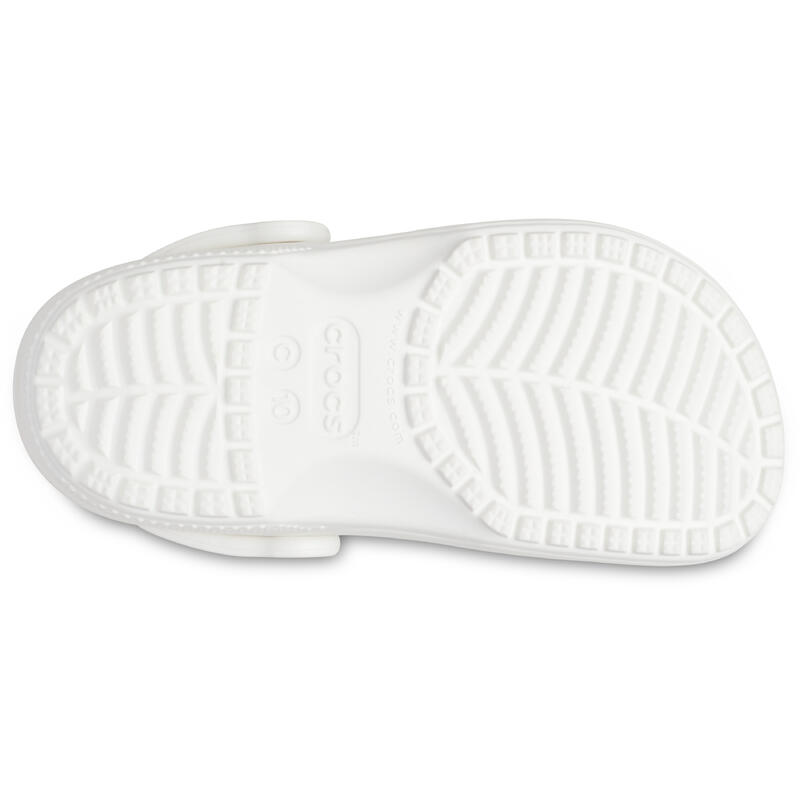 Papuci de tip crocs universali 206990100 pentru întregul an albi pentru bebeluși