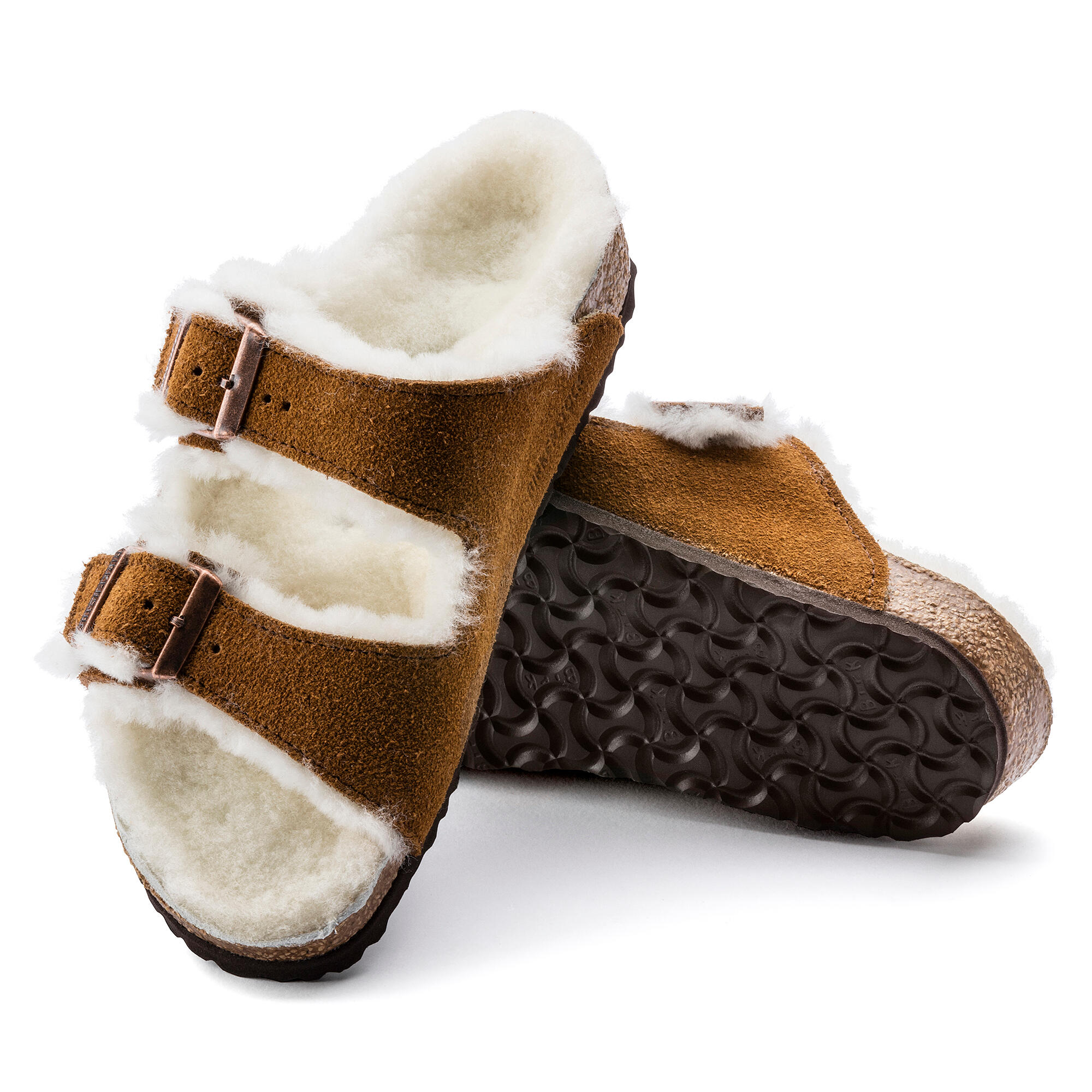 Sandales enfant Birkenstock Arizona Suede Shearling Laf 5/6