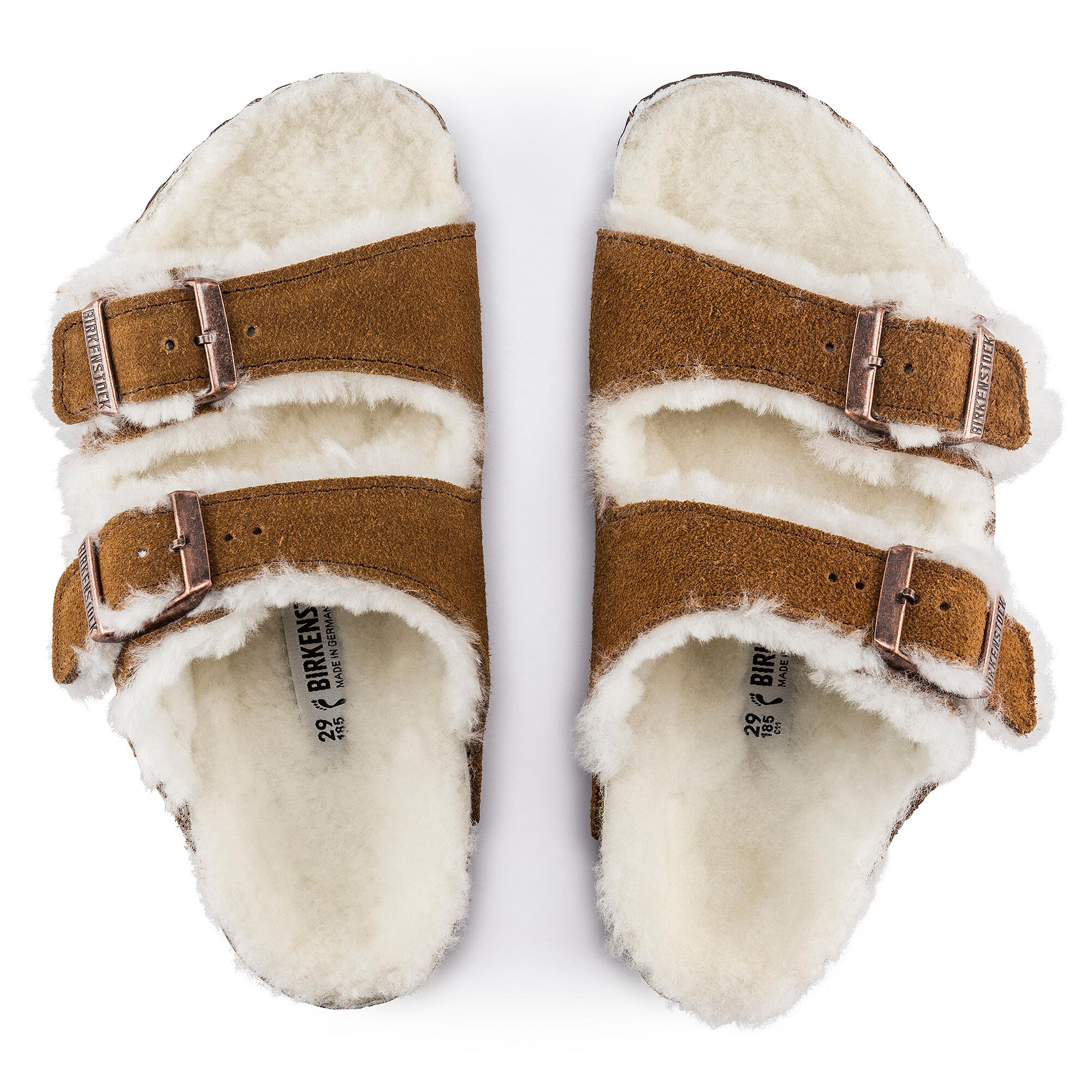 Sandales enfant Birkenstock Arizona Suede Shearling Laf 4/6