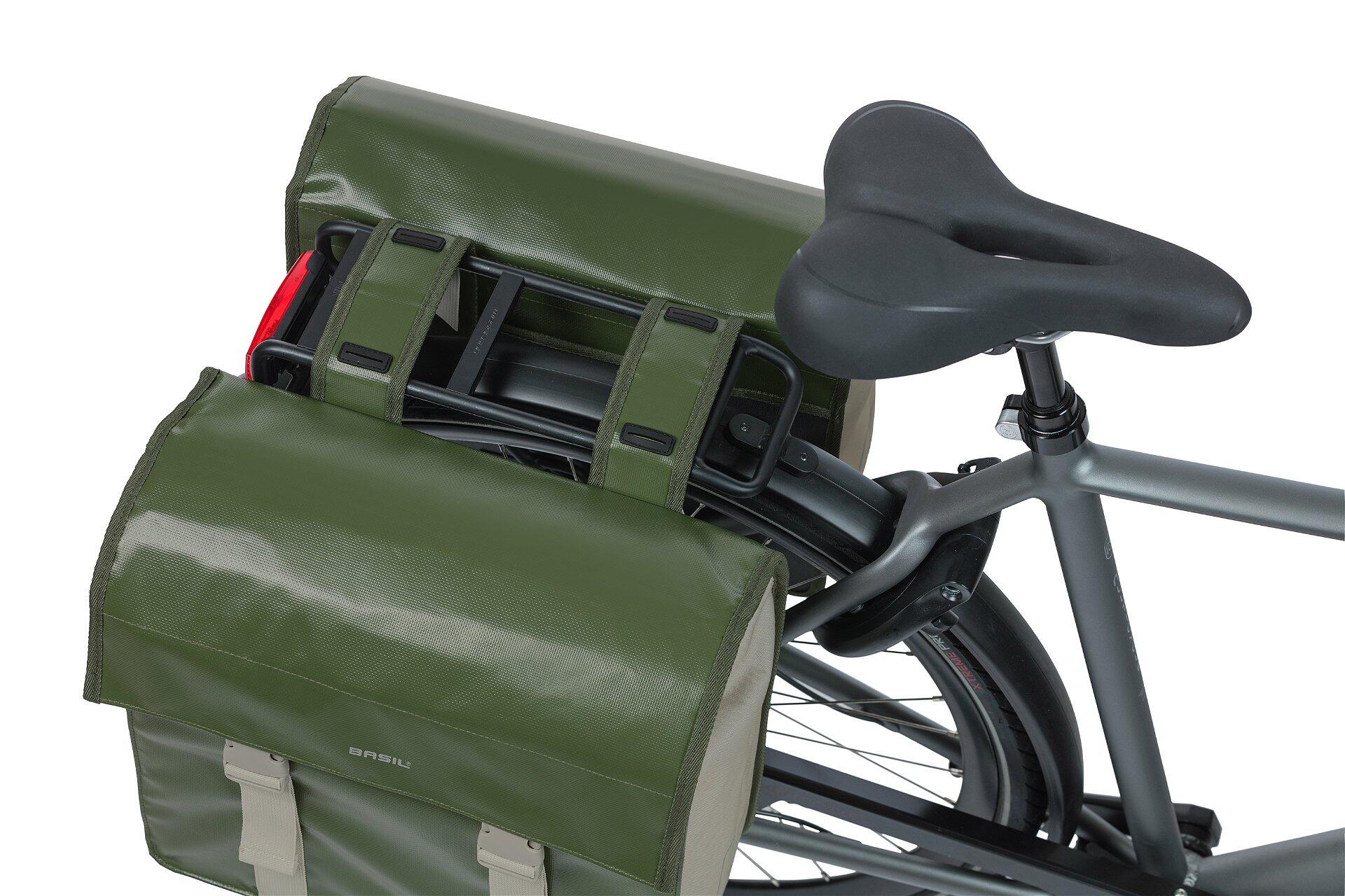 Dubbele fietstas "Urban Load", mossgreen 5/7