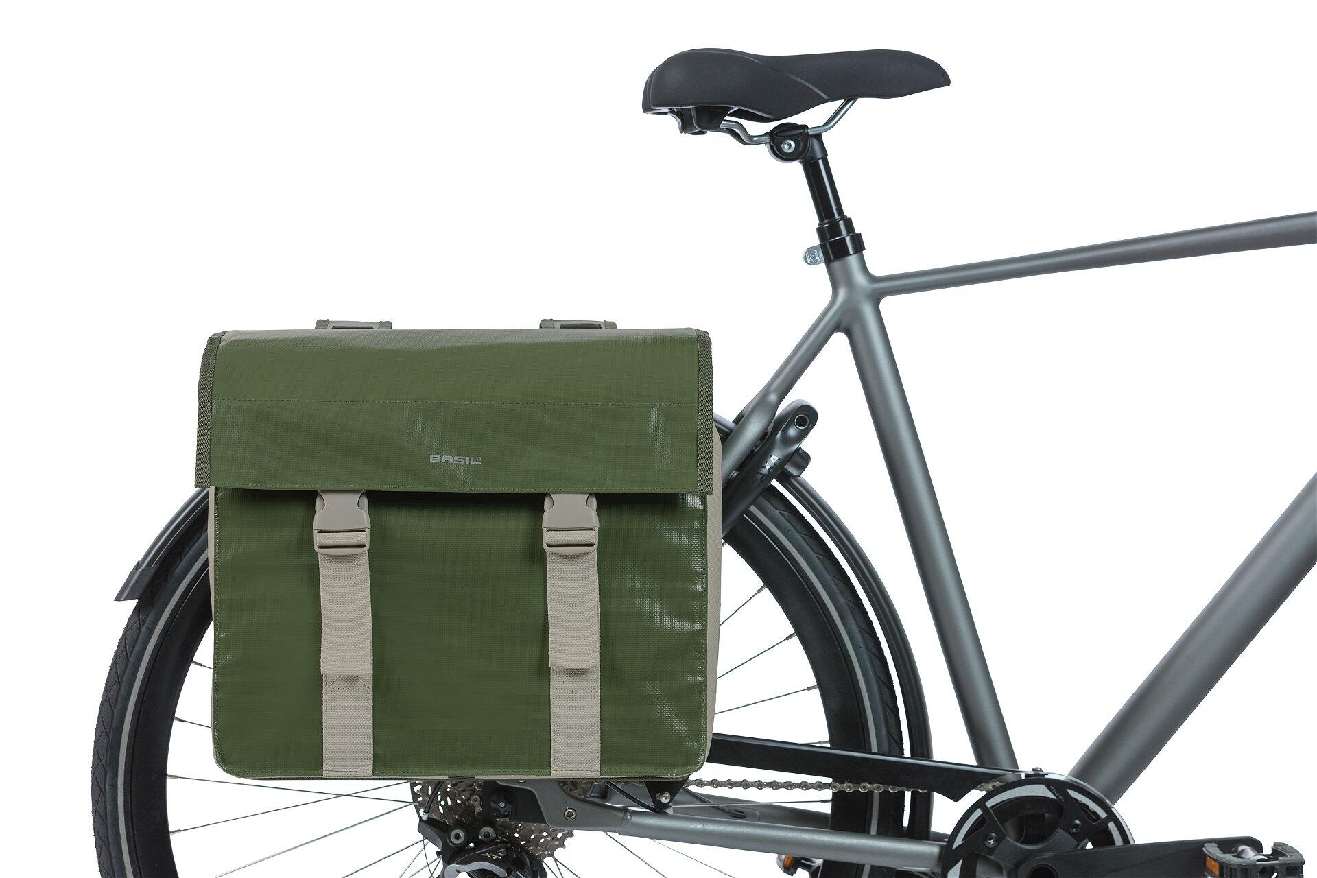 Dubbele fietstas "Urban Load", mossgreen 4/7