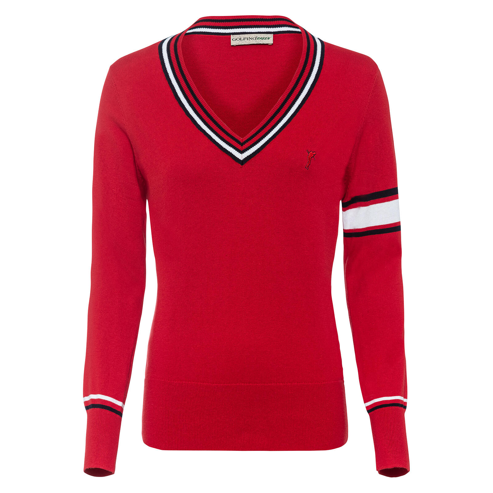 Women's Golfino Classic tricolor pullover