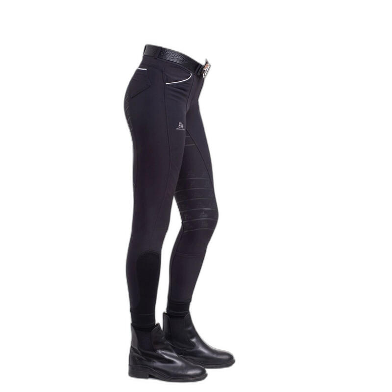 Pantalon de concours équitation fond silicone femme Cavalliera Ride