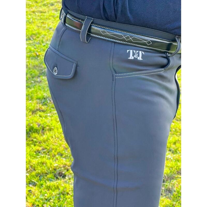 Pantaloni da equitazione con basette in tessuto T de T Ultime